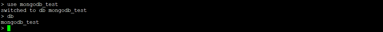 Mongodb use database command
