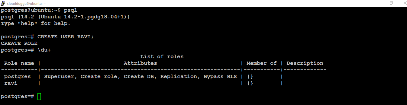 postgresql create user without password command