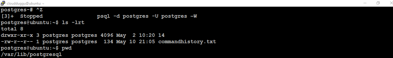 postgresql file location