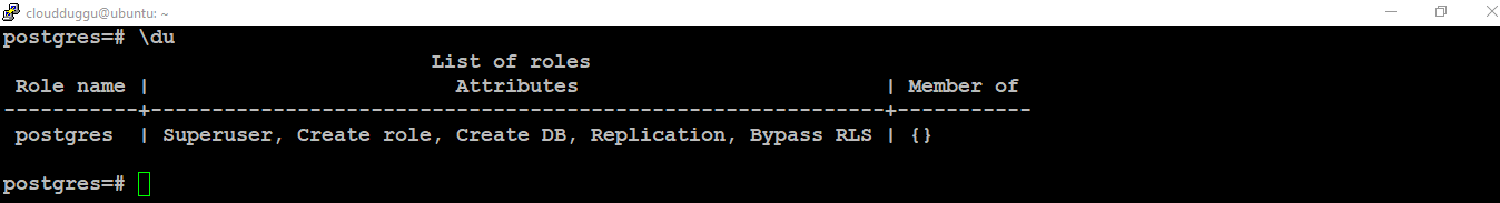 postgresql list users command