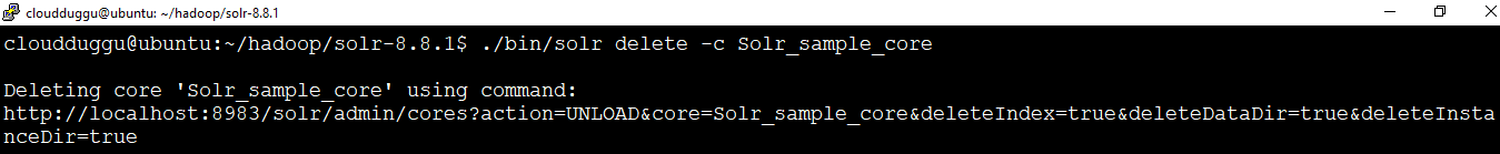 solr delete command cloudduggu