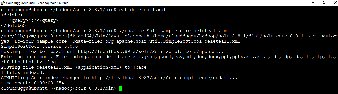 solr delete all command cloudduggu