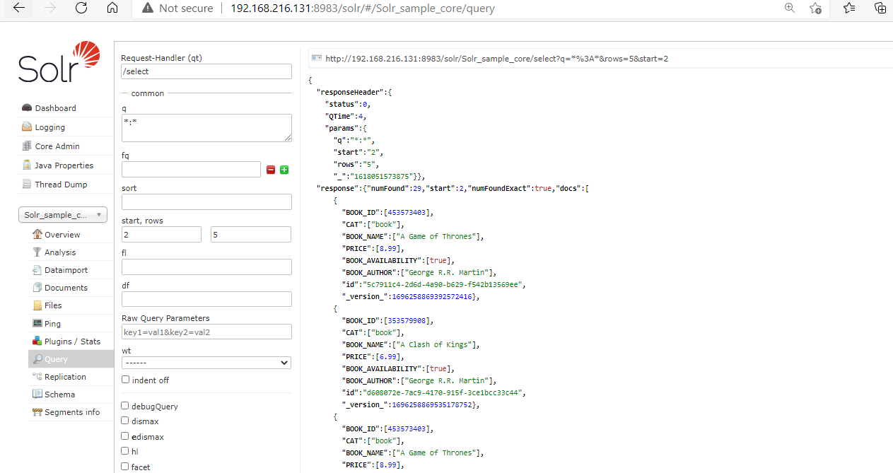 solr fetching data from second place cloudduggu