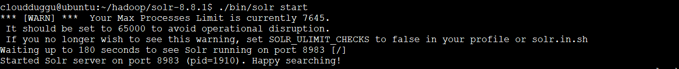 start solr cloudduggu