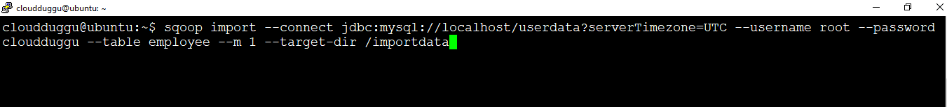 sqoop import directory