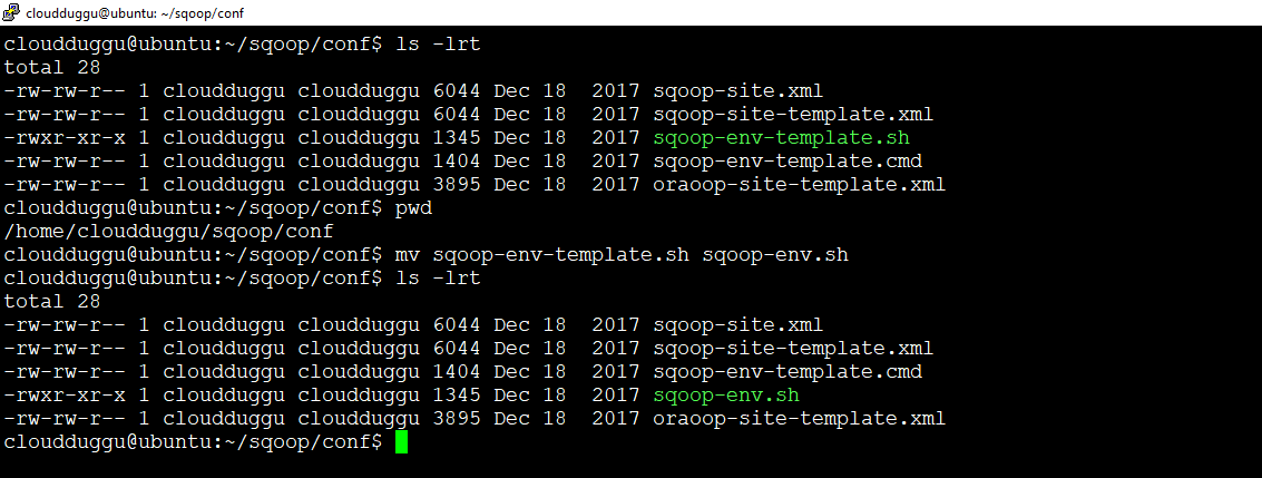 sqoop configuration