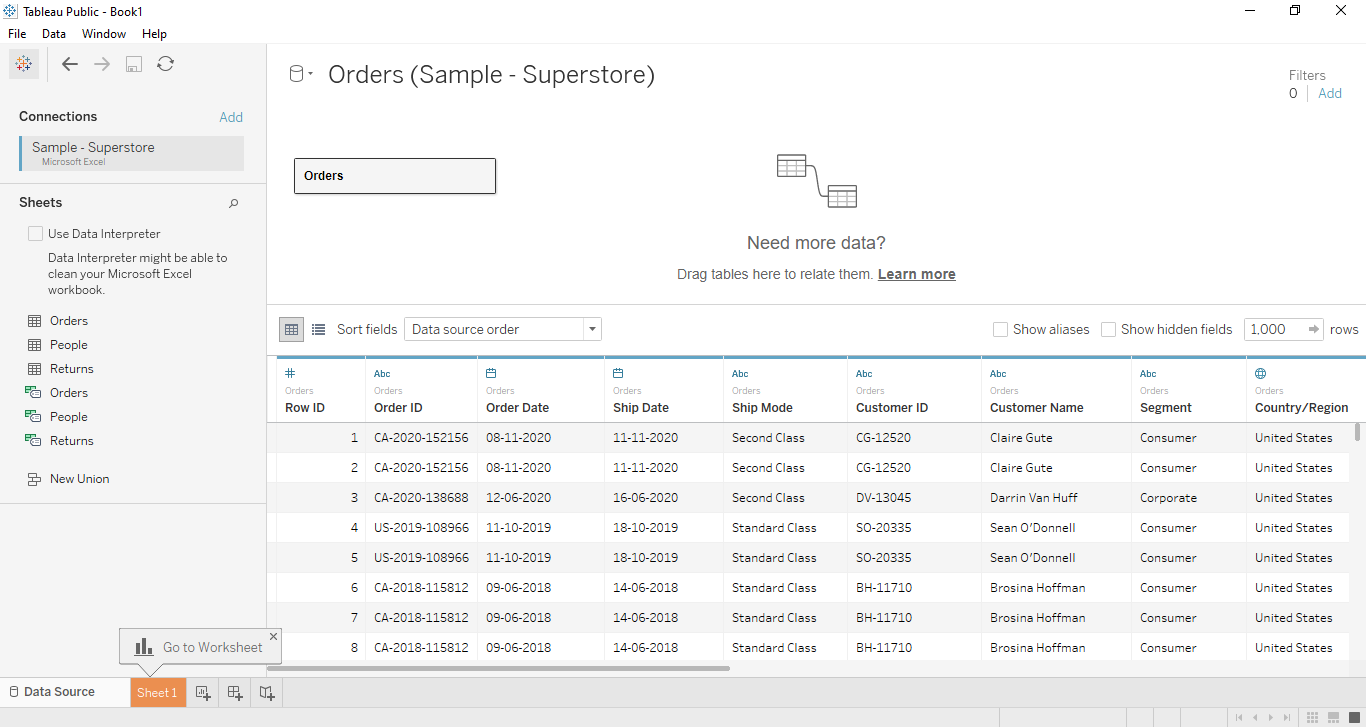 tableau data joining output cloudduggu